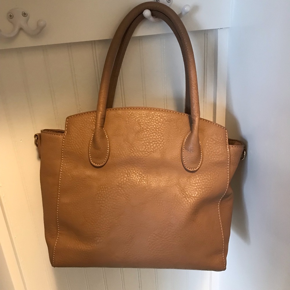 Charming Charlie camel colored handbag/ purse
